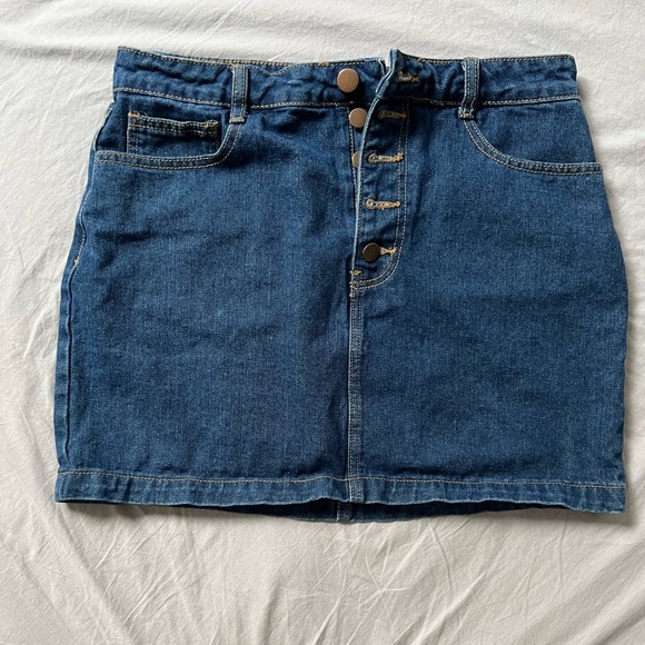 Forever 21 Denim Skirt L - Picture 1 of 6